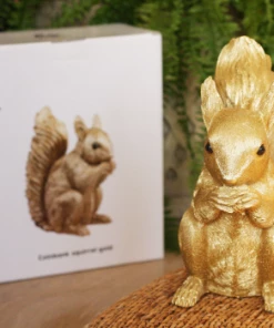 &klevering Coin Bank Gold Squirrel