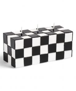 &klevering Black Check Candle