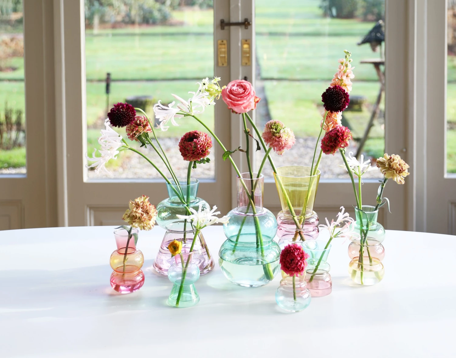 &klevering Droplet Vase Large Blue &klevering Droplet Vase Large Blue