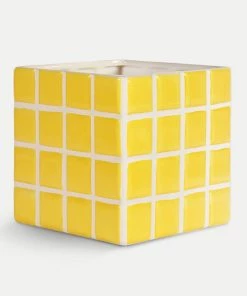 &klevering Yellow Tile Planter