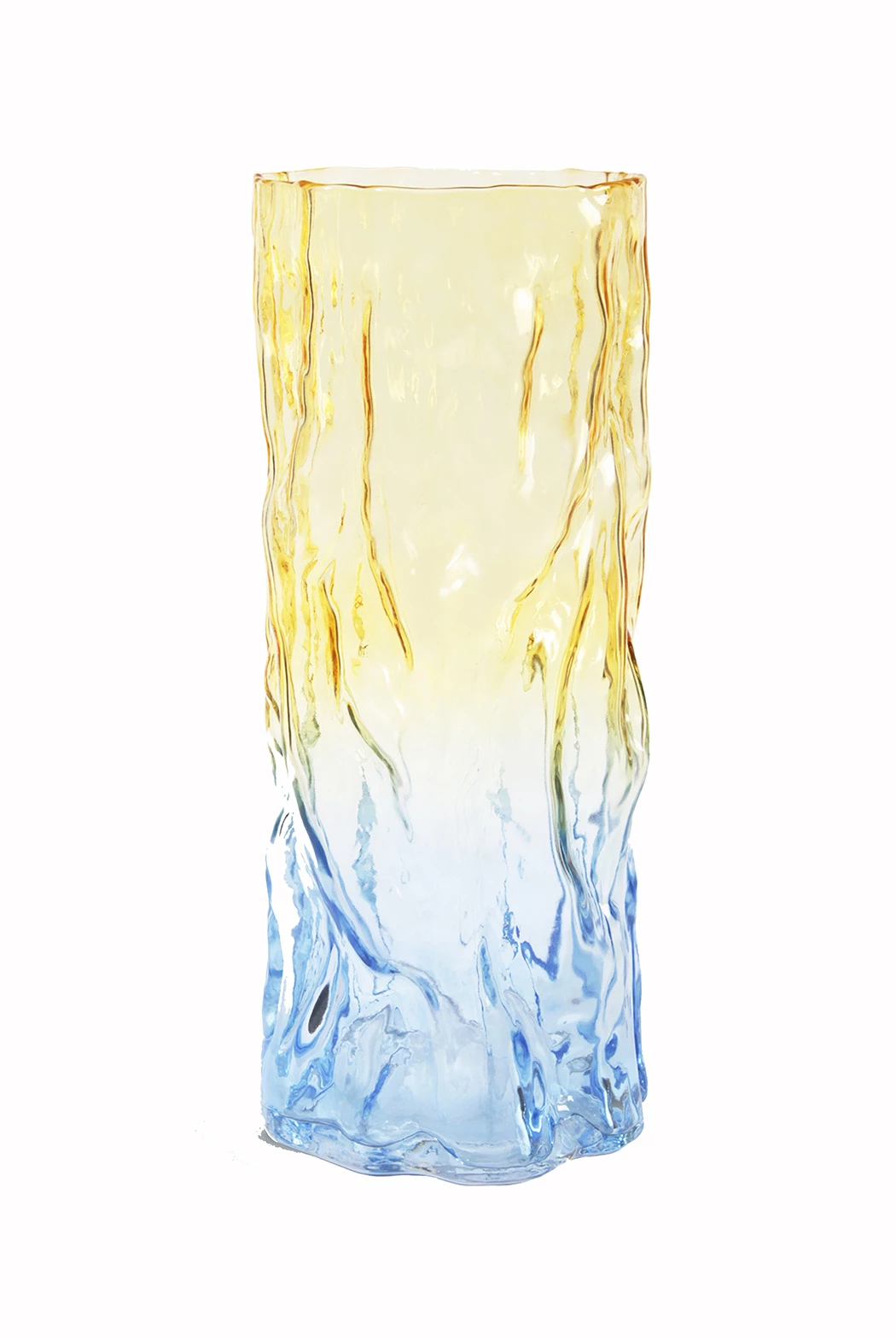 &klevering Bicolour Yellow Trunk Vase &klevering Bicolour Yellow Trunk Vase