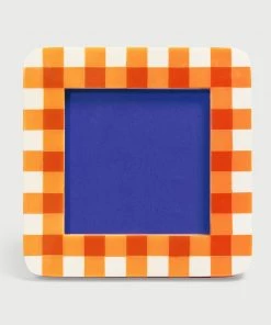 &klevering Orange Vichy Photo Frame