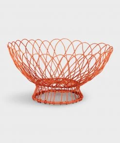 &klevering Orange Twist Wire Basket