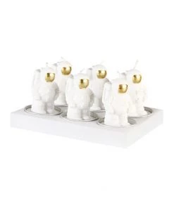 &klevering Pack of 6 Mini Astronaut Candles