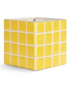 &klevering Yellow Tile Planter