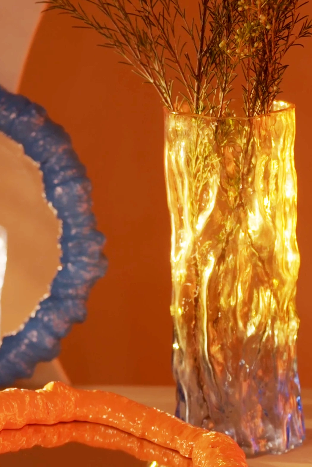 &klevering Bicolour Blue Trunk Vase &klevering Bicolour Blue Trunk Vase