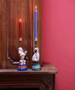 &klevering Two Glitter Candles Violet