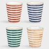&klevering Small Stripe Mug - Set of 4