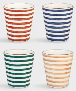 &klevering Small Stripe Mug - Set of 4