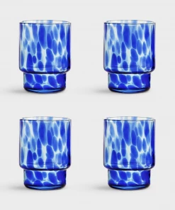 &klevering Blue Tortoise Glass Tumbler