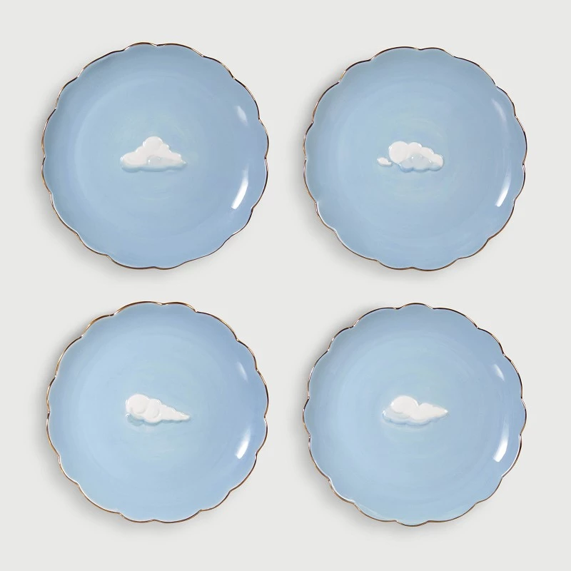 &klevering Plate cloud set of 4 &klevering Plate cloud set of 4