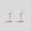 &klevering Spiral Coupe - Pink (Set Of 2)