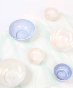 &klevering Sai Porcelain Salad Bowl in light Blue 0.8 L