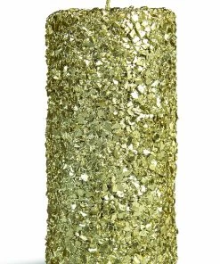 &klevering Large Glitter Pillar Candle