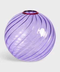 &klevering Purple Spiral Vase