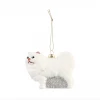 &klevering Glass Christmas Ornaments - White Cat