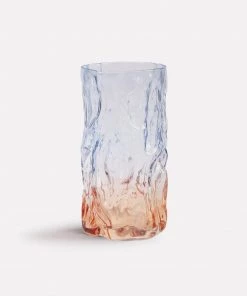&klevering Trunk Vase Bicolour Blue Orange M