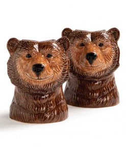 &klevering Grizzly Bear Salt And Pepper Shaker Set