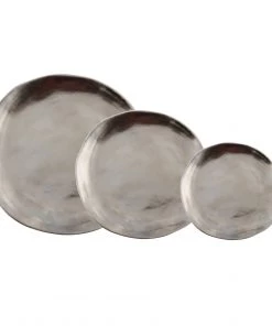 &klevering Set of 3 Imperfect Silver Plates
