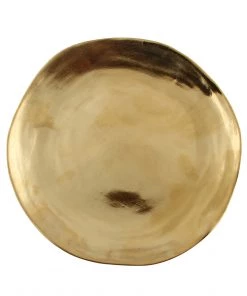 &klevering Set of 3 Imperfect Gold Plates