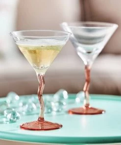 &klevering Wobbly Stemed Martini Glasses