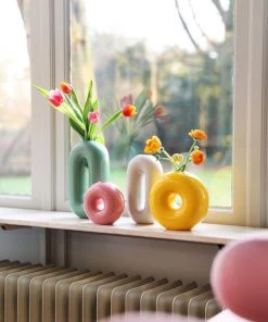 &klevering Pink Torus Vase