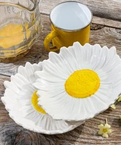 &klevering Daisy Flower Serving Bowl