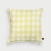 &klevering Yellow Gingham Cushion