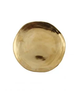 &klevering Set of 3 Imperfect Gold Plates