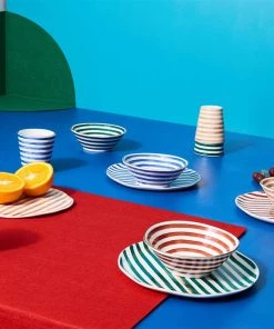 &klevering Set of 4 Large Multicolor Casablanca Mugs