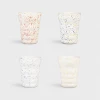 &klevering Set of 4 Splash Designed Dolomite Tumblers