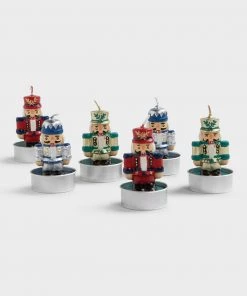 &klevering Nutcracker Candle Set (Set of 6 Small Candles)