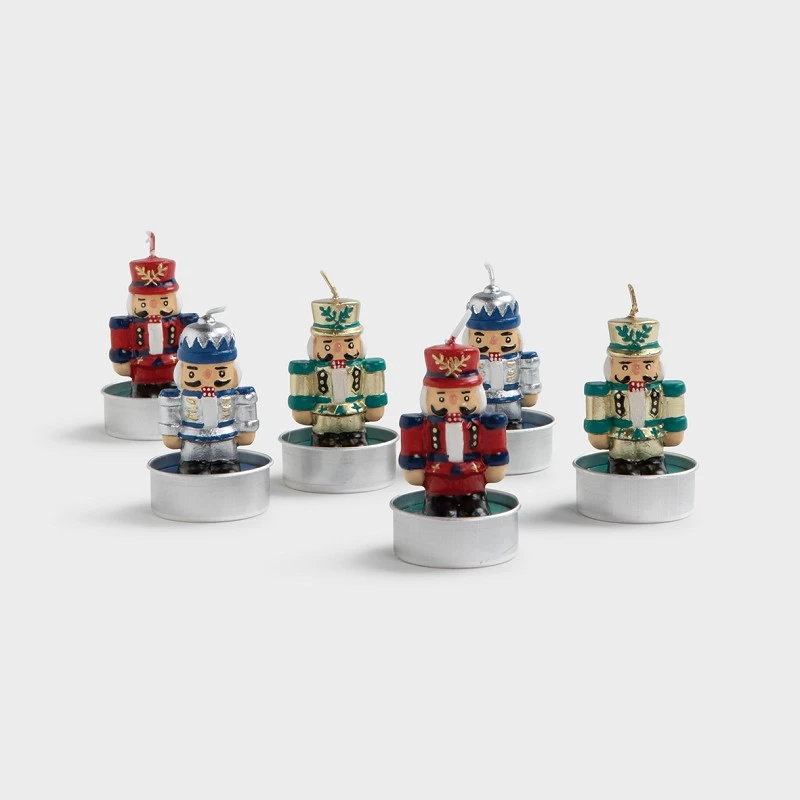 &klevering Nutcracker Candle Set (Set of 6 Small Candles) &klevering Nutcracker Candle Set (Set of 6 Small Candles)