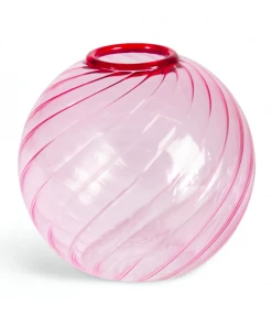 &klevering Pink Spiral Vase