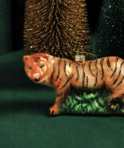 &klevering Glass Christmas Ornaments - Tiger