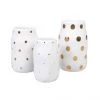 &klevering 2781-02 Gold Dotted Vases Set Of 3 13219301
