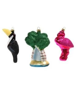 &klevering Tropical Ornaments - Set of 3